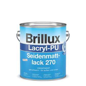 Brillux Lacryl-PU Seidenmattlack 270 3 Liter 0095 wei