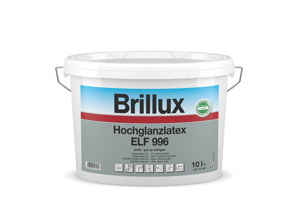 Brillux Hochglanzlatex ELF 996 / 2,5 Liter 0095 wei L