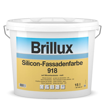 Brillux Silicon-Fassadenfarbe 918 / 10 Liter 0095 wei