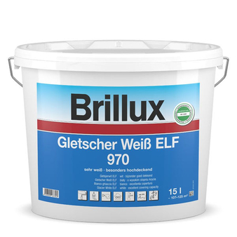 Brillux Gletscher Wei ELF 970 / 15 Liter 0095 wei
