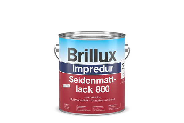 Brillux Impredur Seidenmattlack 880 / 750 ml 9010 reinwei L