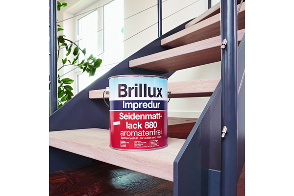Brillux Impredur Seidenmattlack 880 / 750 ml 9900 schwarz L