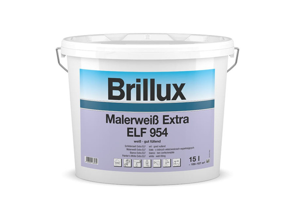 Brillux Malerwei Extra ELF 954 / 15 Liter 0095 wei L