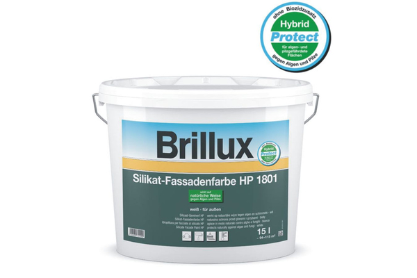 Brillux Silikat-Fassadenfarbe HP 1801 10 Liter 0095 wei�