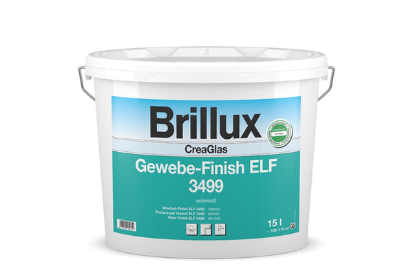 Brillux CreaGlas Gewebe-Finish ELF 3499 / 15 Liter 0095 weiß