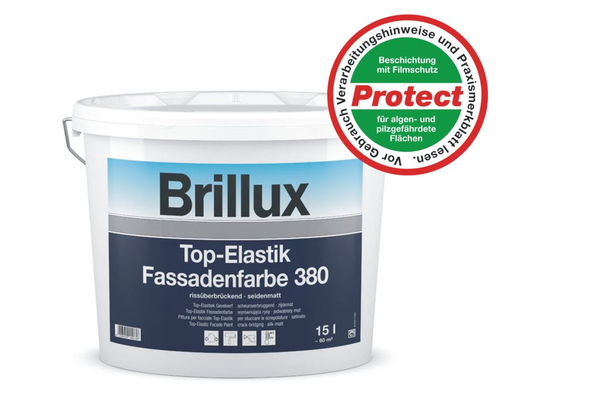 Brillux Top-Elastik Fassadenfarbe 380 / 15 Liter Protect 0095 wei