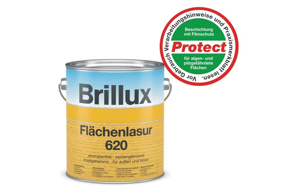 Brillux Flchenlasur 620 3 Liter Protect 0100 farblos