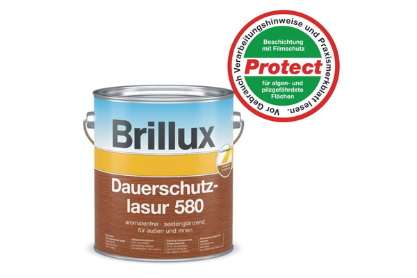 Brillux Dauerschutzlasur 580 3 Liter Protect 8411 kastanie