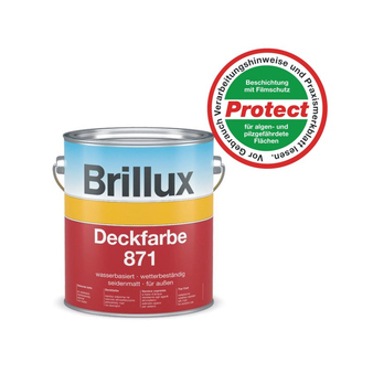Brillux Deckfarbe 871 3 Liter Protect 8017 schokoladenbraun