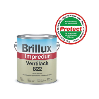 Brillux Impredur Ventilack 822 / 3 Liter Protect 0095 wei