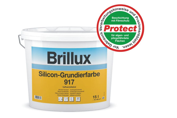 Brillux Silicon-Grundierfarbe 917 - 15 Liter Protect 0095 wei
