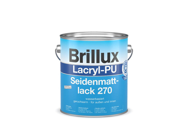 Brillux Lacryl-PU Seidenmattlack 270 750 ml 7035 lichtgrau