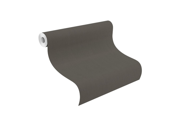 Vlies Tapete Rasch Hyde Park 411935  uni Struktur dunkel braun