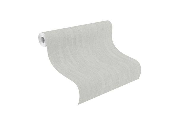 Vlies Tapete Rasch Hyde Park 411959  uni Struktur silber
