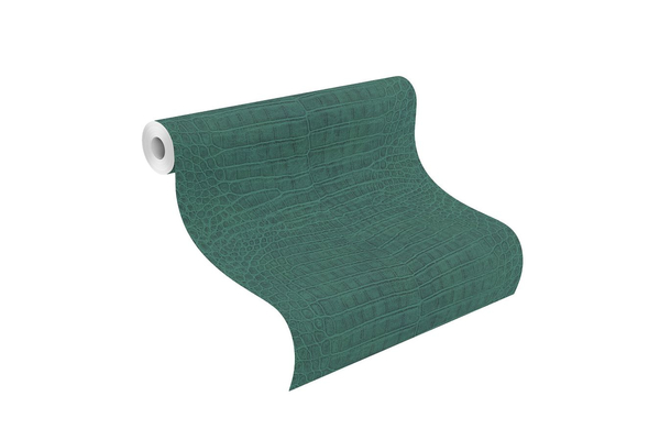 Vlies Tapete Rasch Mandalay 528718 Krokodil Leder dunkel grn